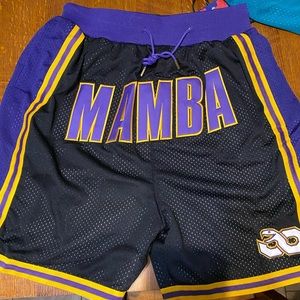 Mamba Tribute To Kobe Bryant Shorts 